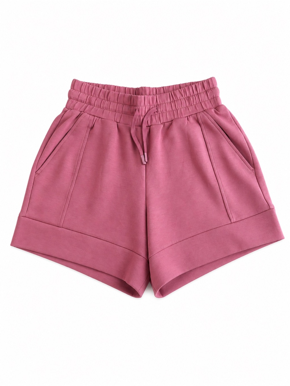 NWT Varley Atrium High Rise 4.5 Shorts XS Rose Marl DoubleSoft